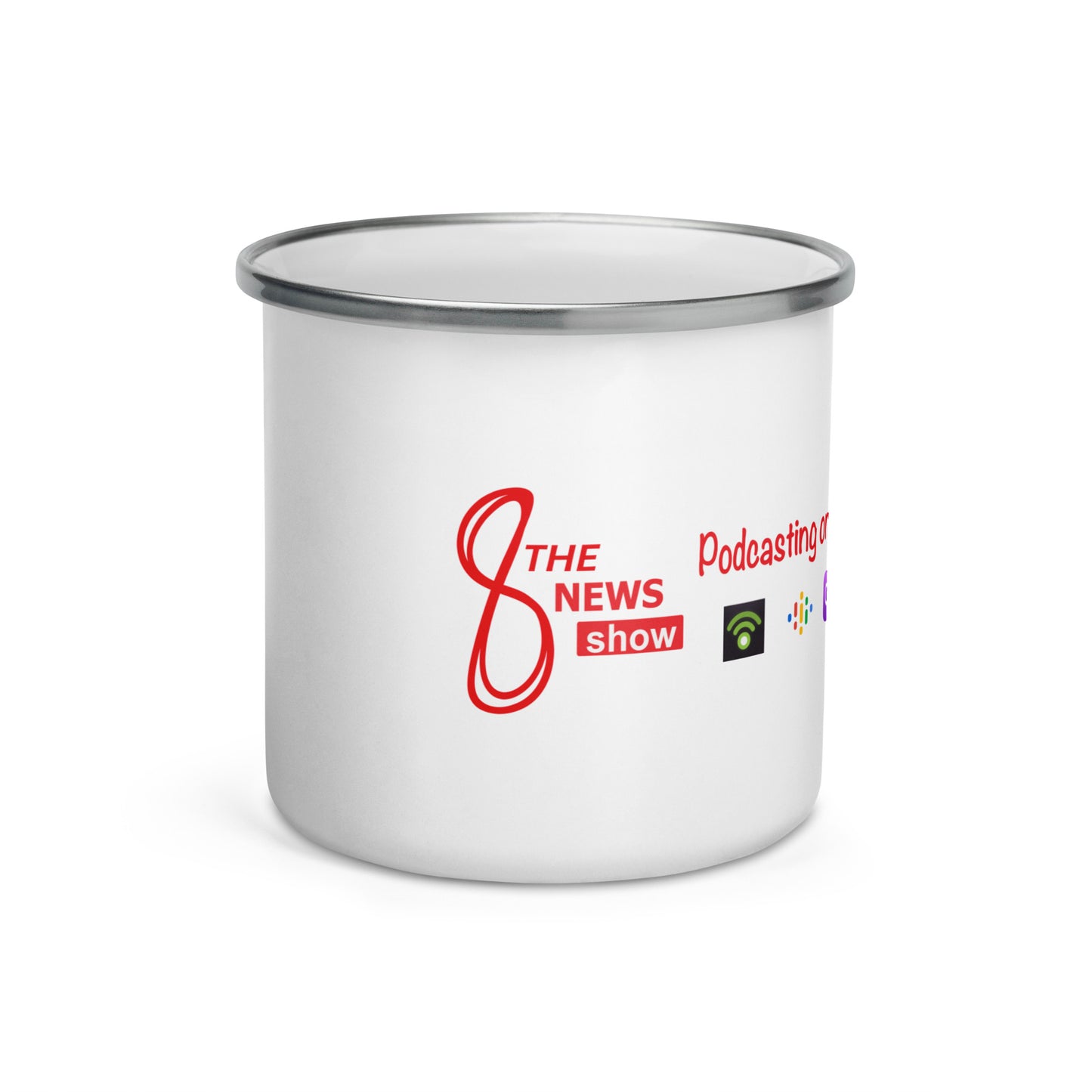 The 8 News Show Enamel Mug