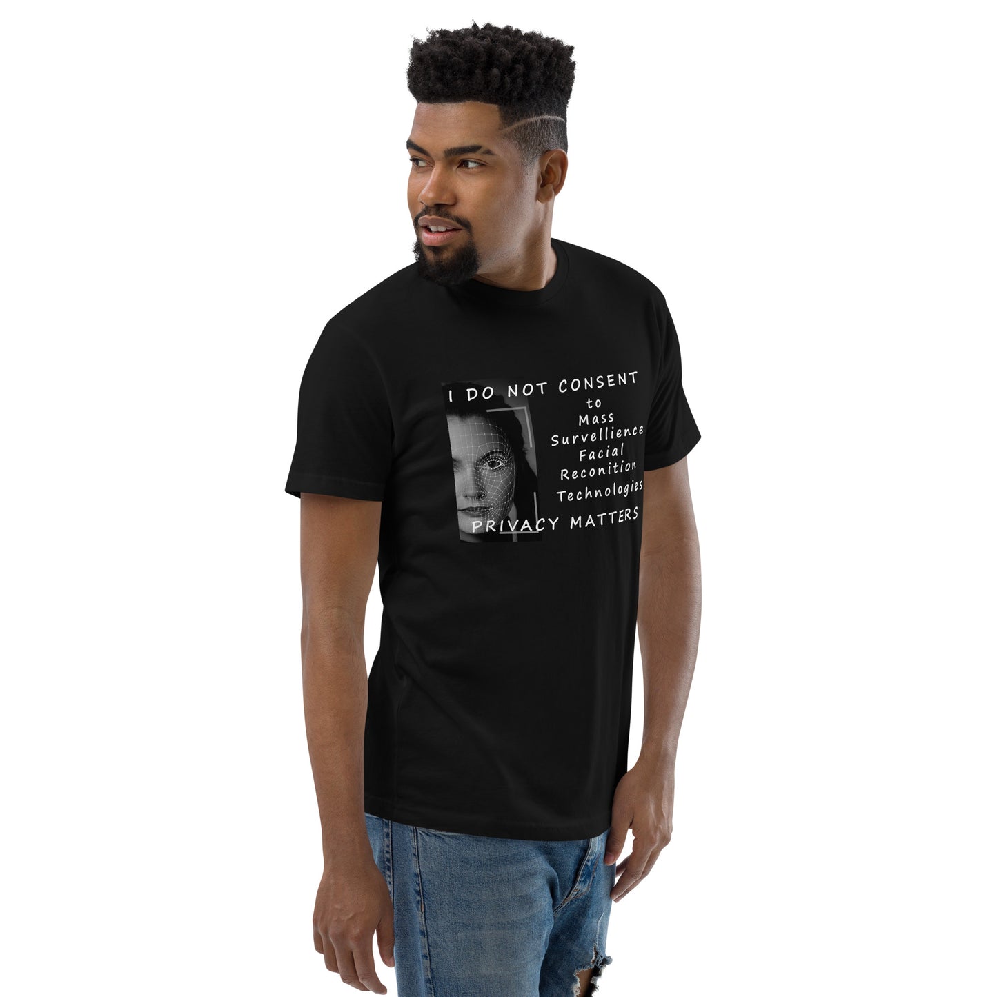 Men's Privacy Matters Fitted T-shirt