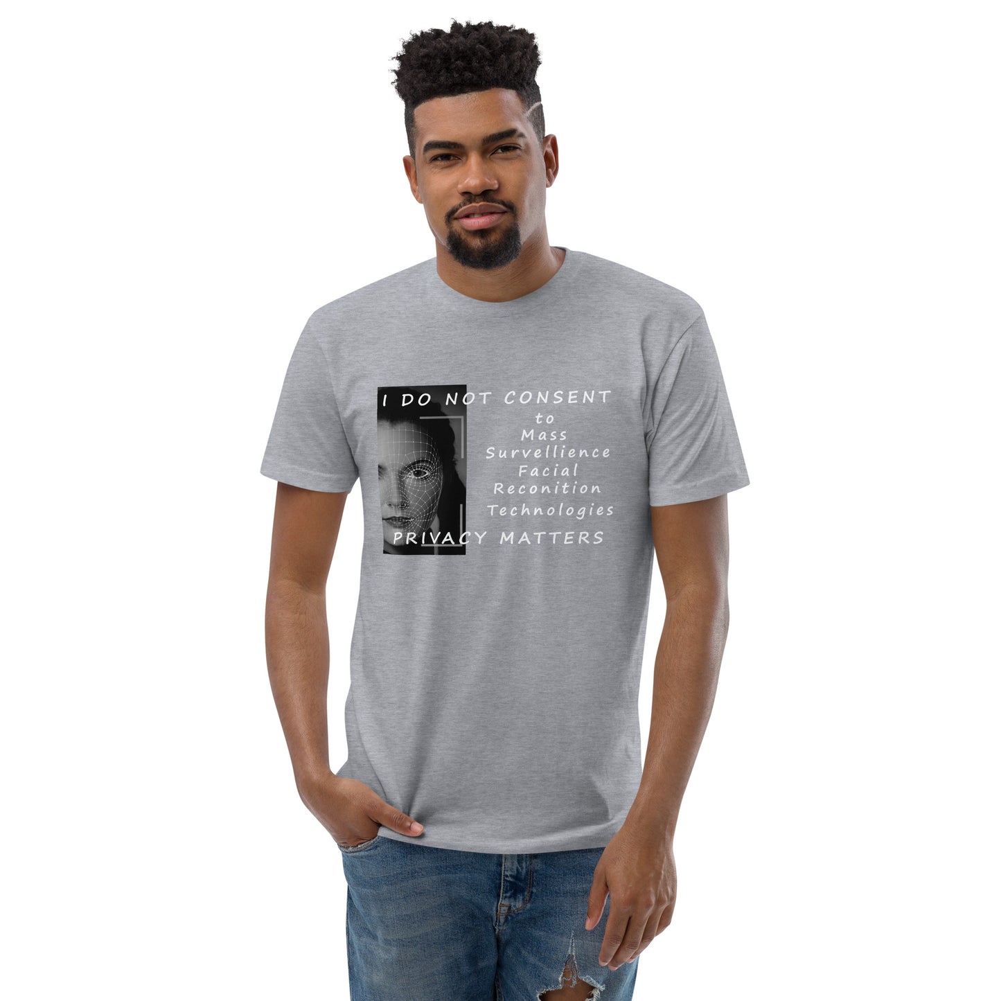 Men's Privacy Matters Fitted T-shirt