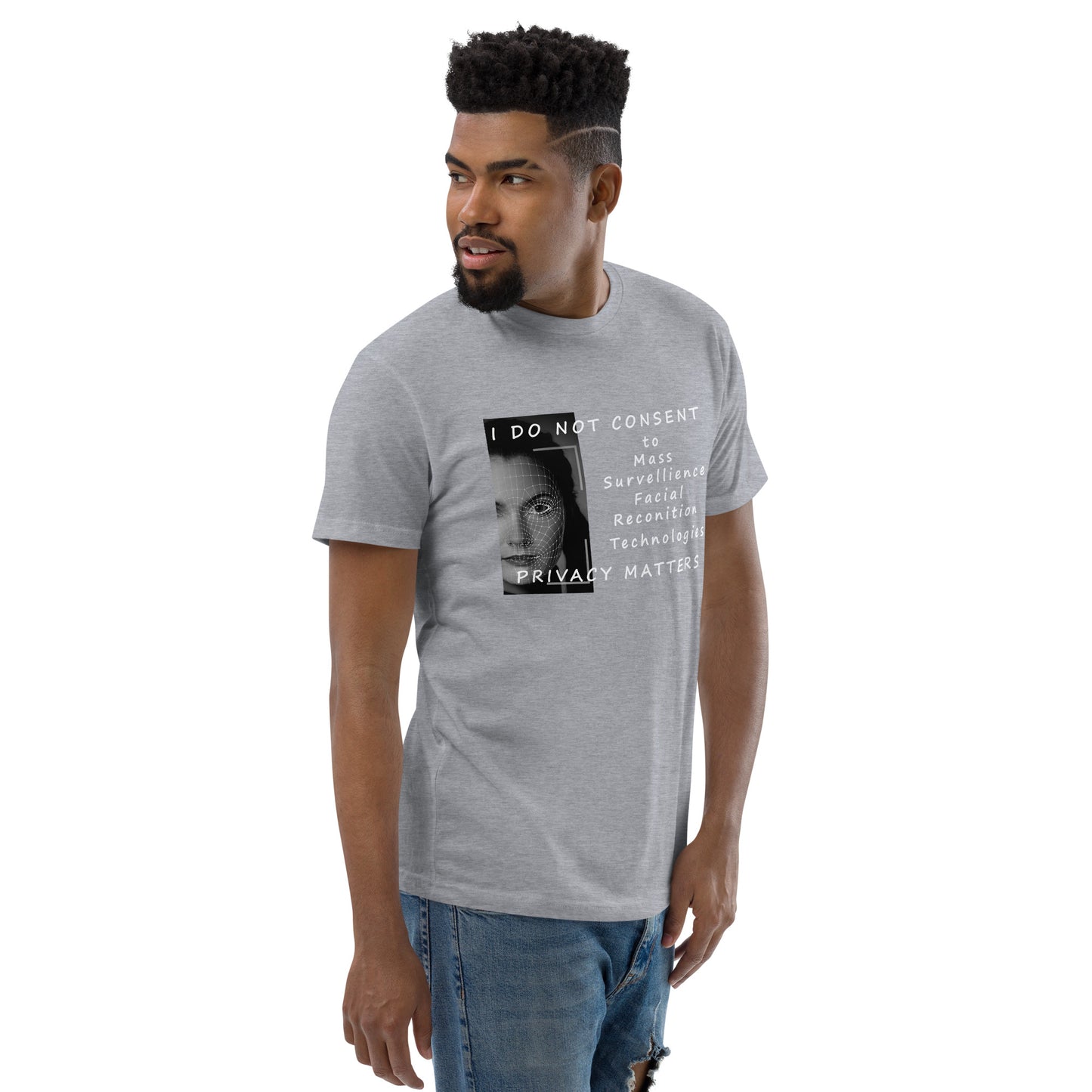 Men's Privacy Matters Fitted T-shirt