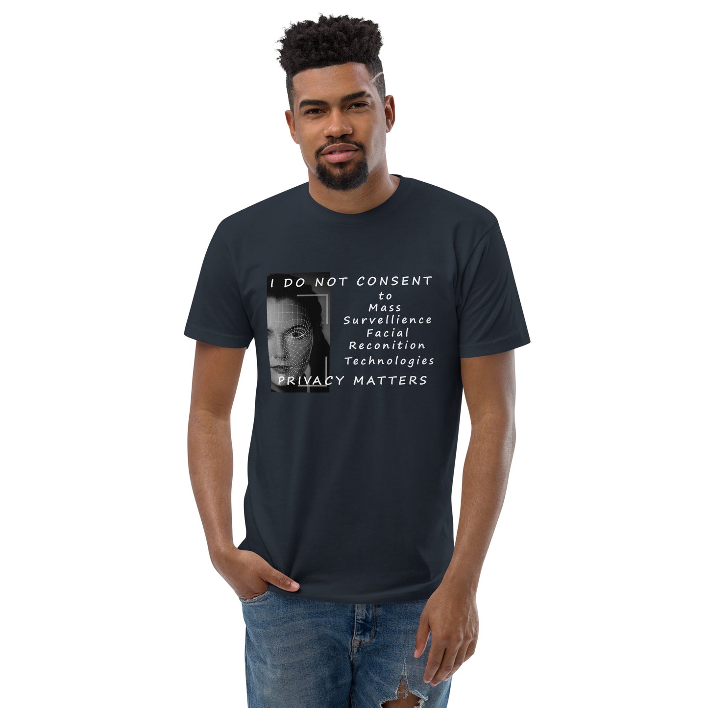 Men's Privacy Matters Fitted T-shirt