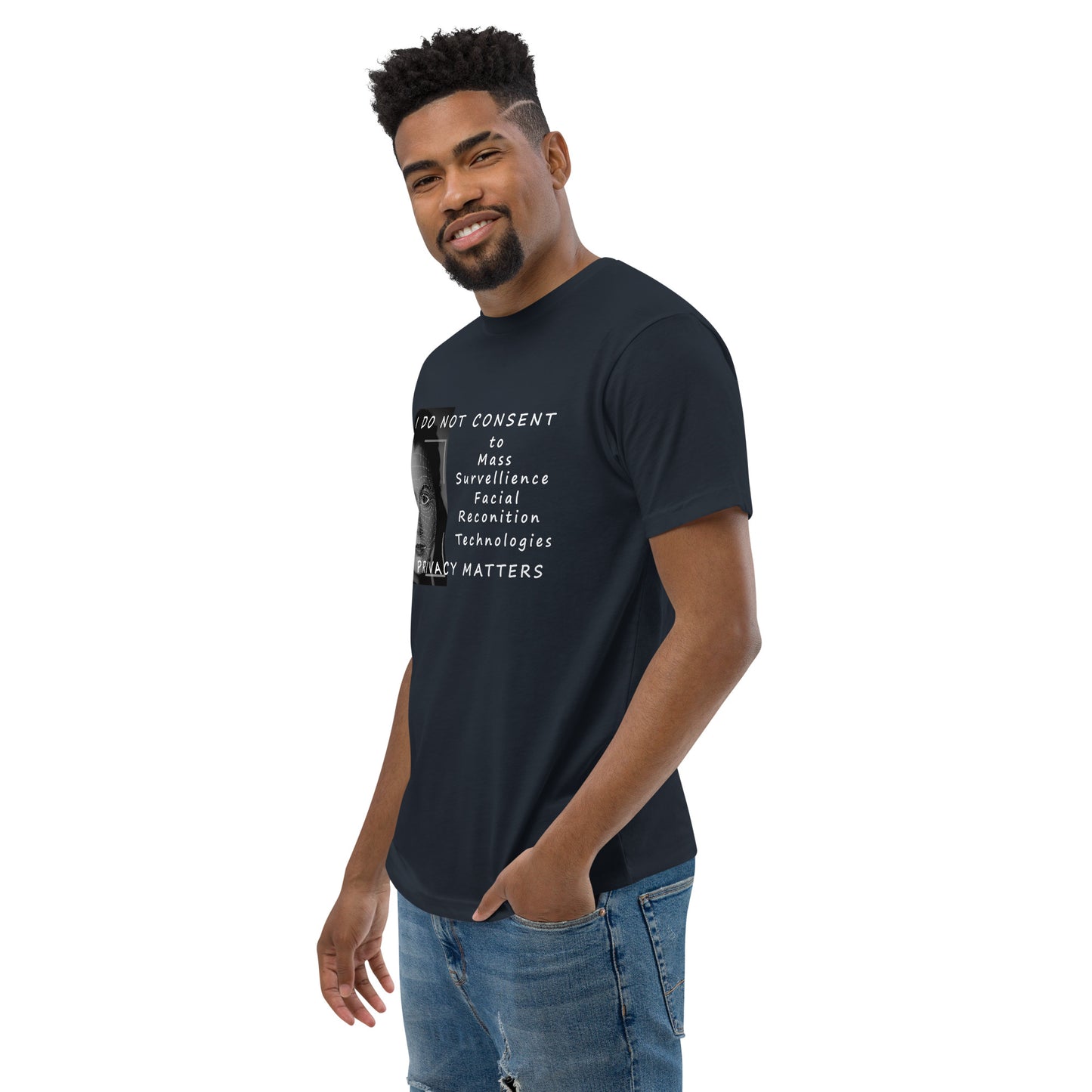 Men's Privacy Matters Fitted T-shirt