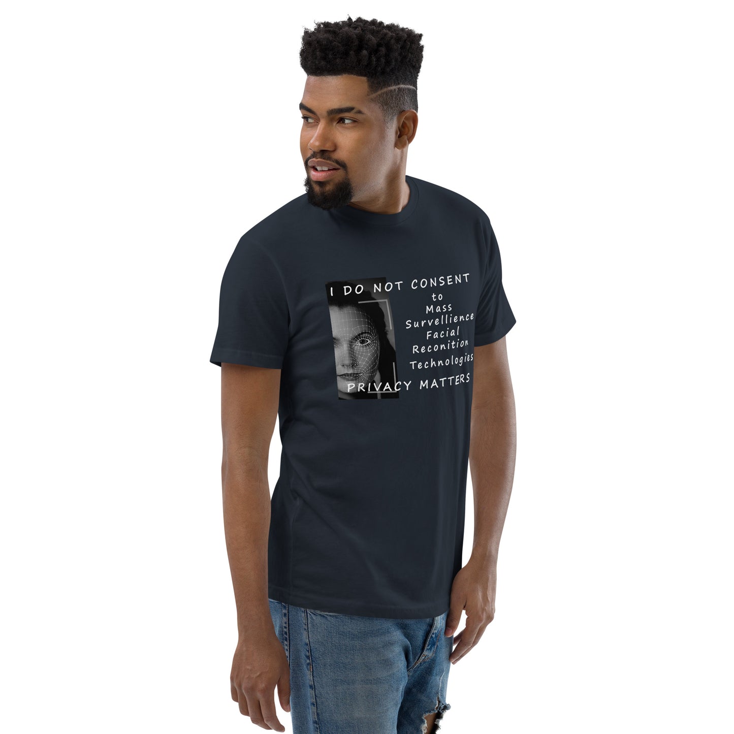 Men's Privacy Matters Fitted T-shirt