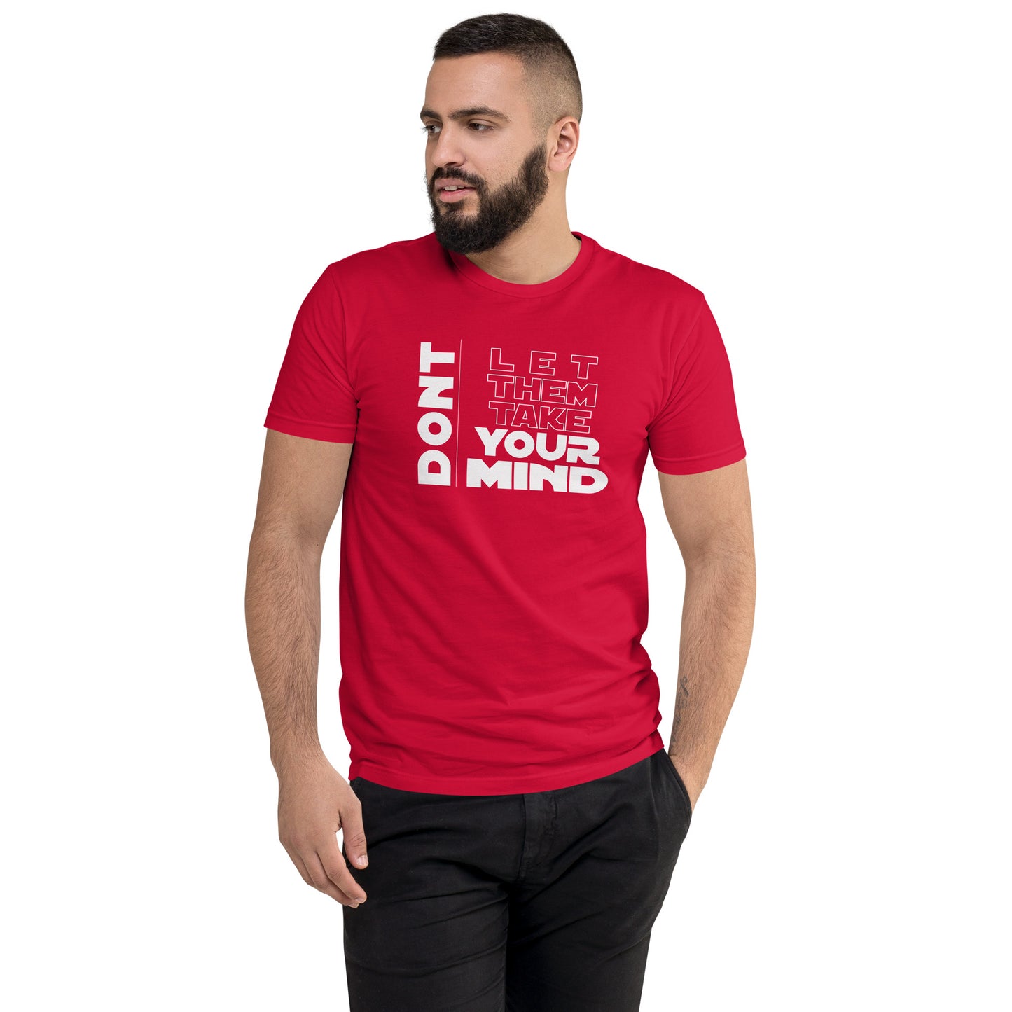 Men's Take your mind Fitted T-shirt