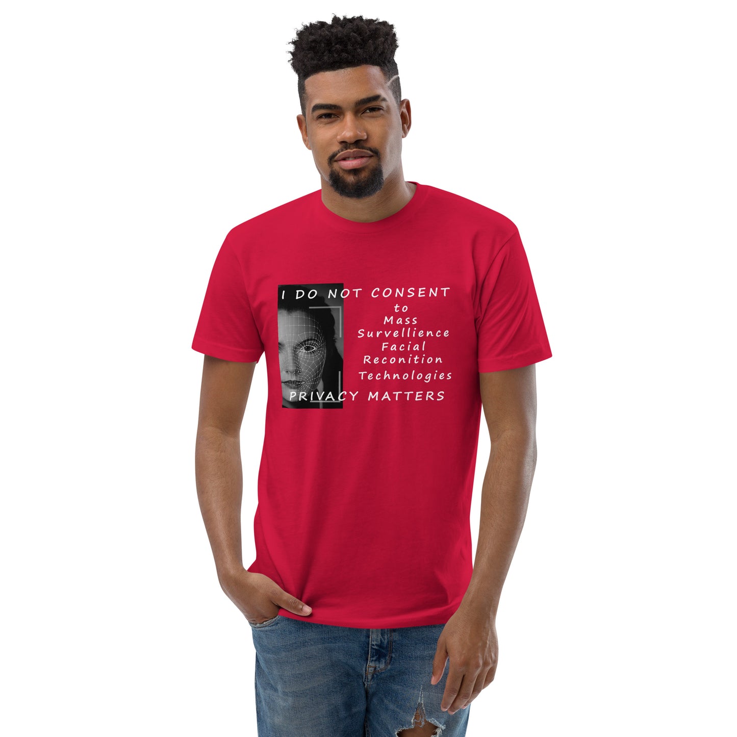 Men's Privacy Matters Fitted T-shirt