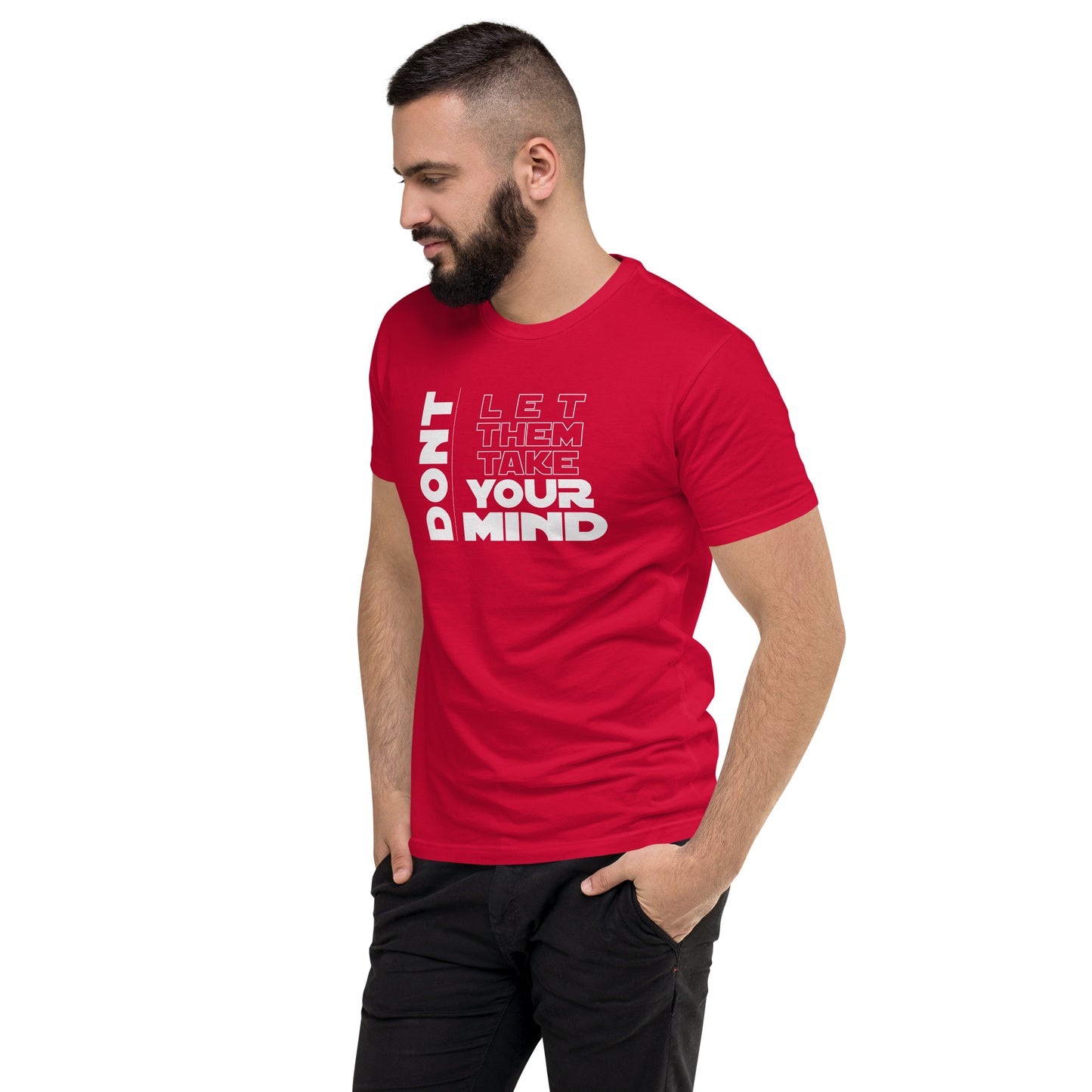 Men's Take your mind Fitted T-shirt