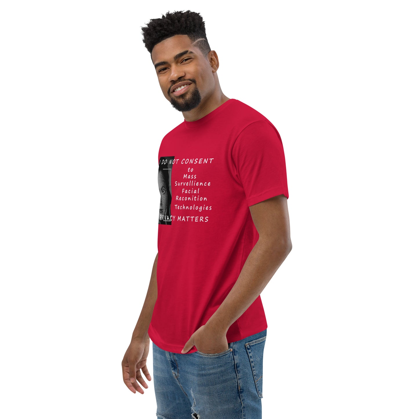 Men's Privacy Matters Fitted T-shirt