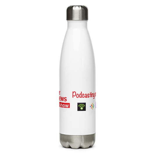 The 8 News Show stainless steel water bottle