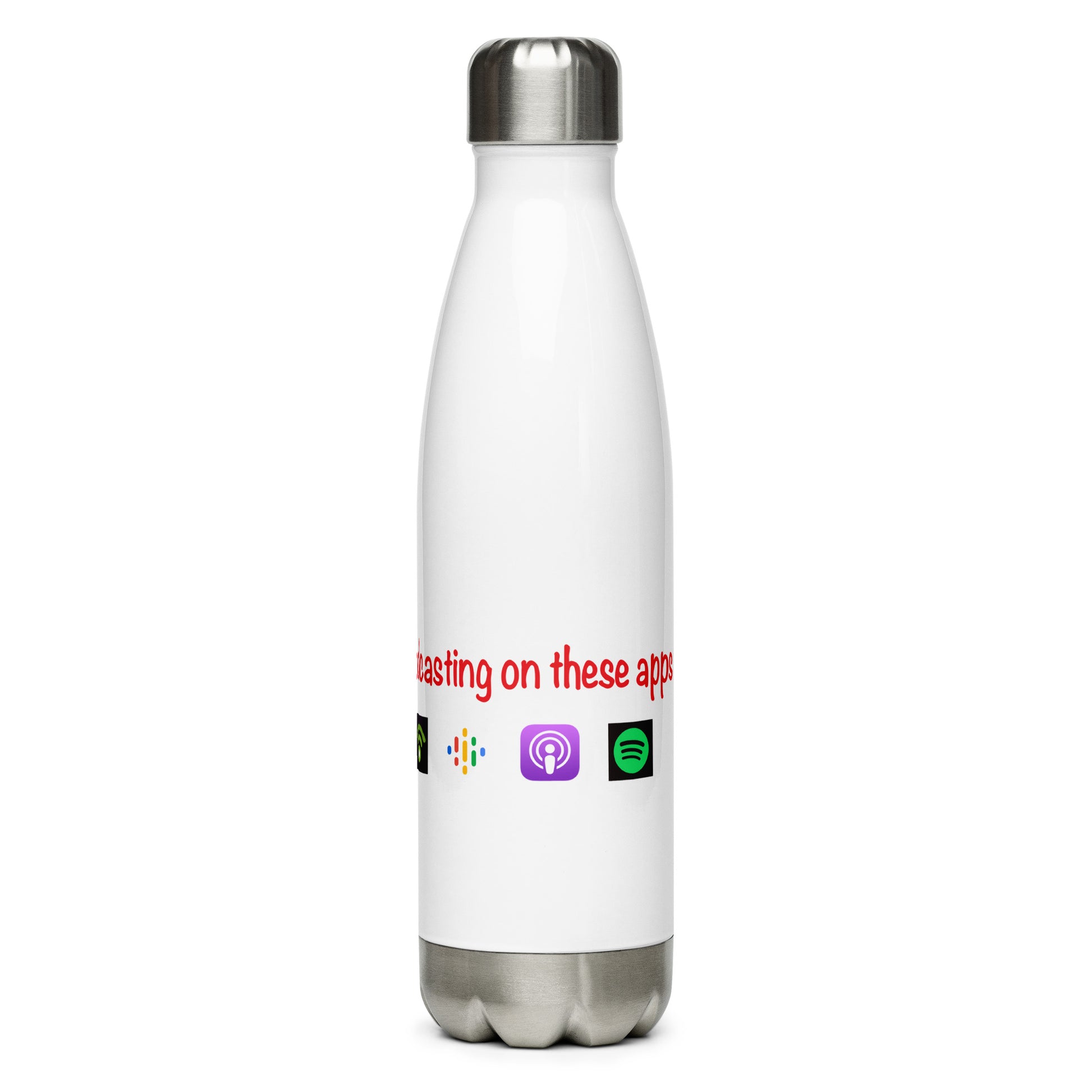 The 8 News Show stainless steel water bottle